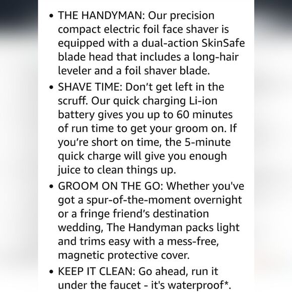 Manscaped The Handyman Compact Face Shaver - Picture 10 of 13